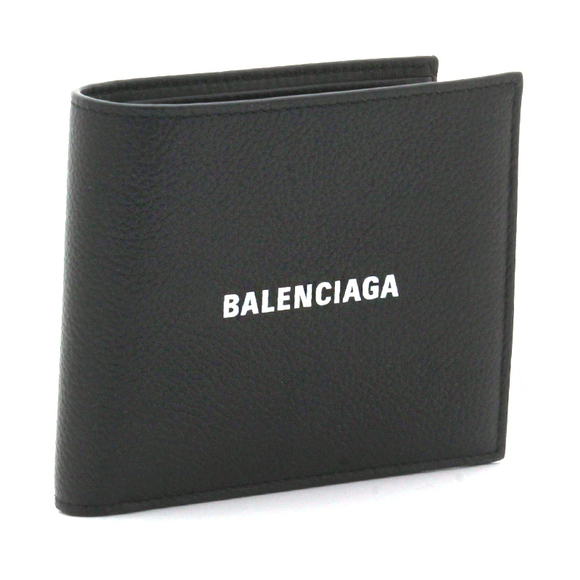 Balenciaga Handbags - Balenciaga Cash Square Folded Coin Wallet Leather Black